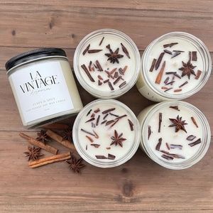 Pumpkin Spice Candle - Fall Scented Candle - Soy Wax Candle - Handmade